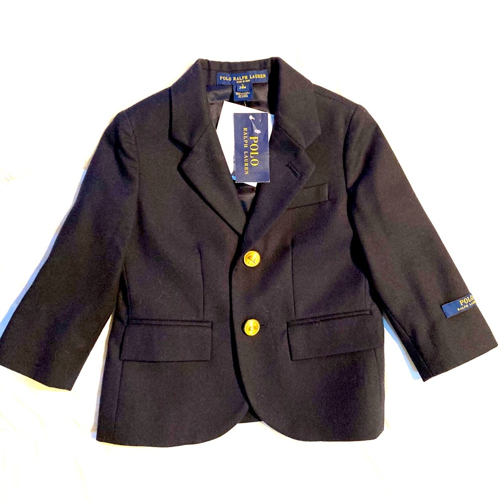 BNWT NAVY HOLIDAY RALPH LAUREN WOOL DRESS BLAZER